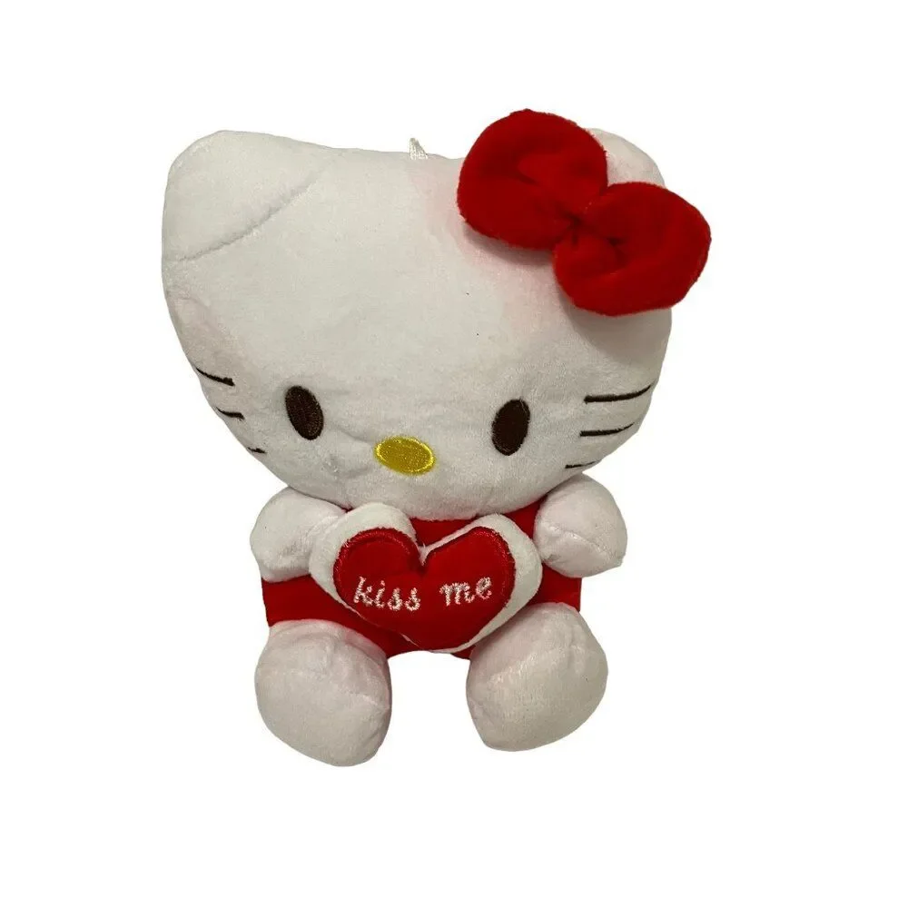 Hello Kitty Holding Red Kiss Me Heart Plush 7